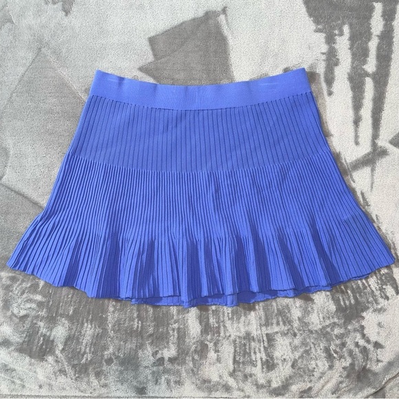 Elle Pleated Ribbed Pull-On Short Skirt Size 2XL - Picture 3 of 7